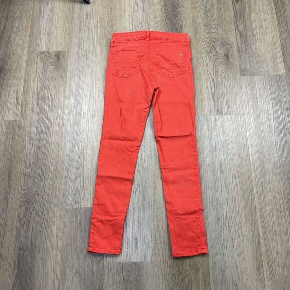 Rag & Bone Jeans Womens 26 Red Skinny Stretch Ankle Zip PFD Style W15270337 - Picture 6 of 11